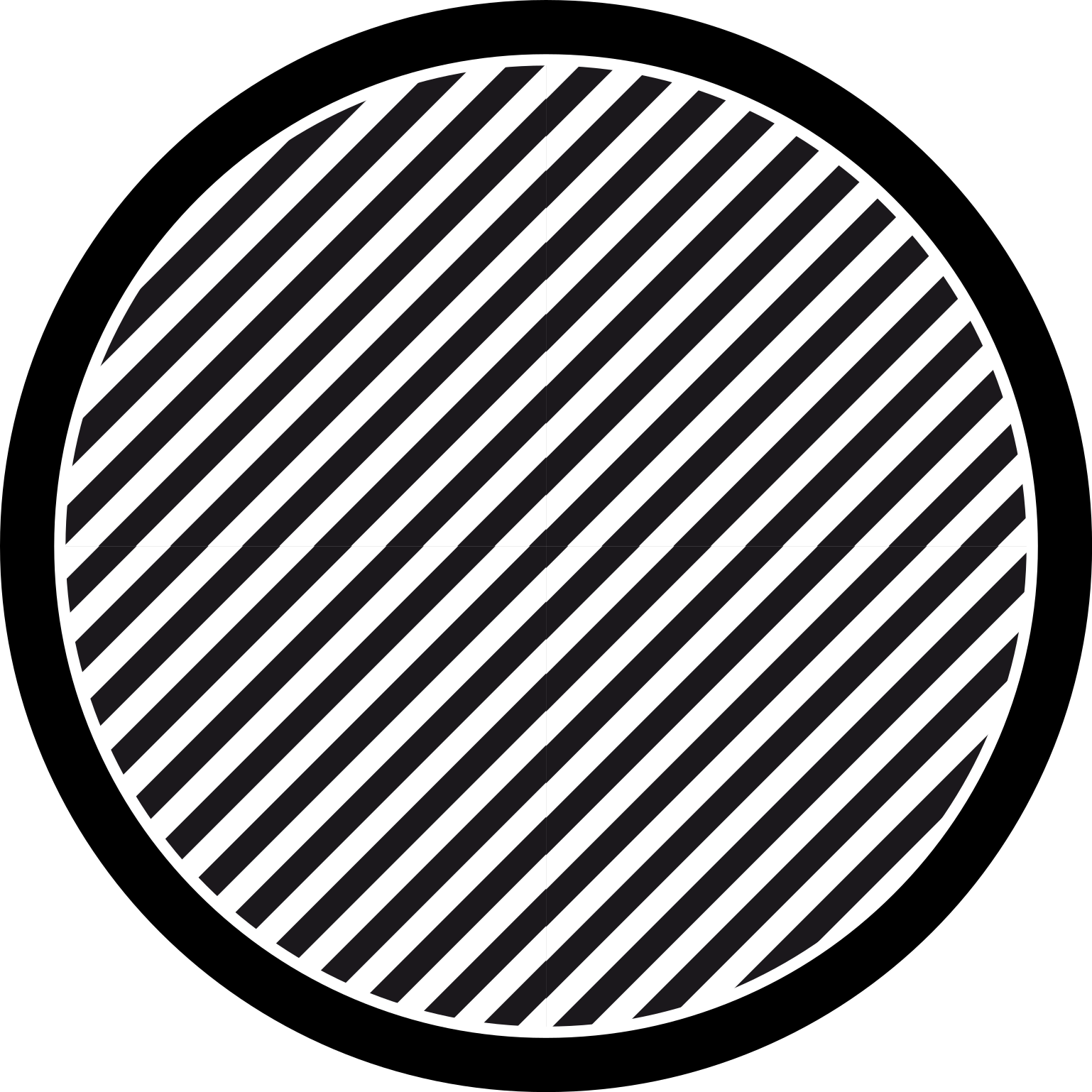 Stripes vinyl rug in solid color stripes - TenStickers