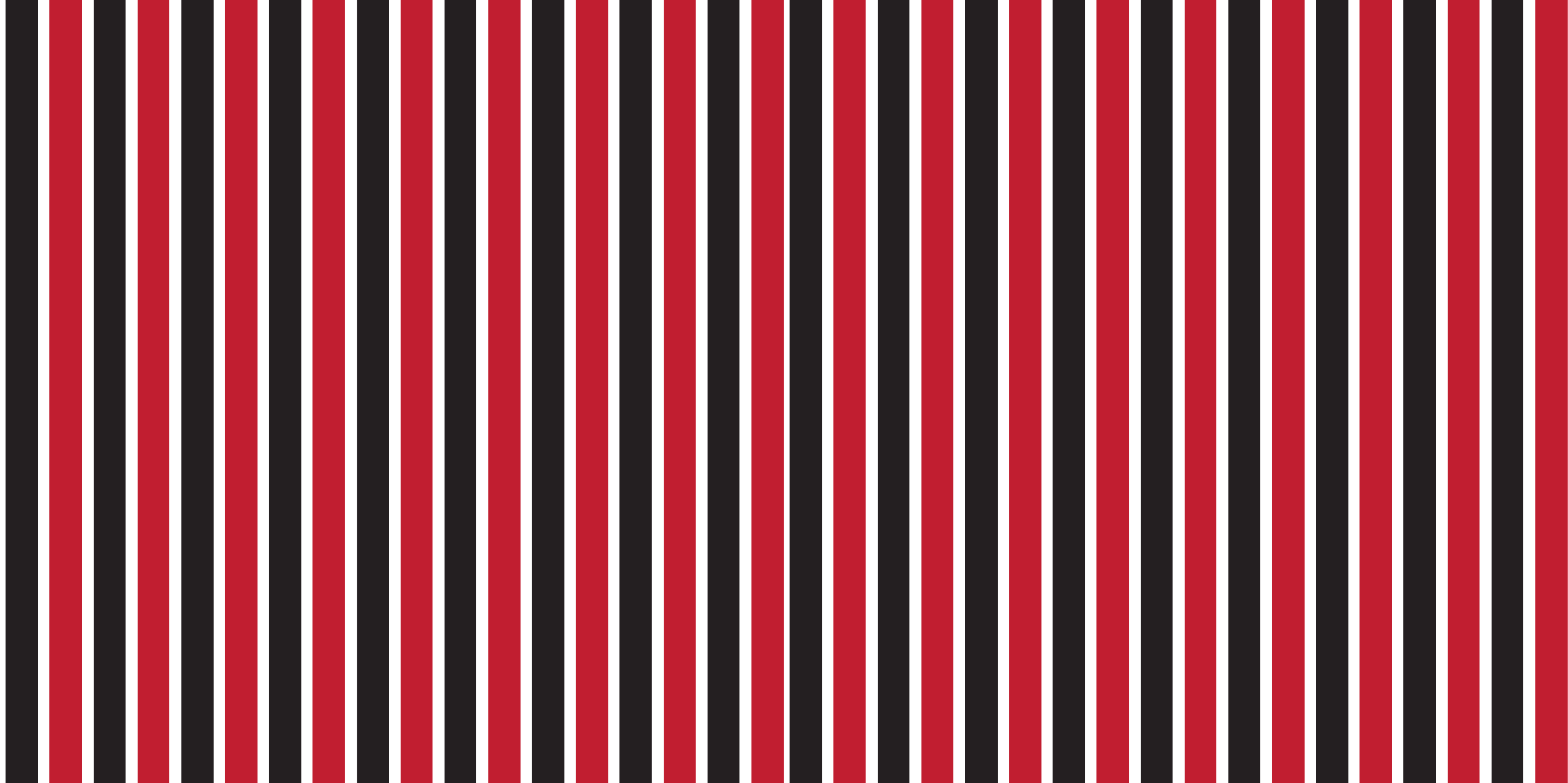 Black and red lines pattern rectangular rug - TenStickers