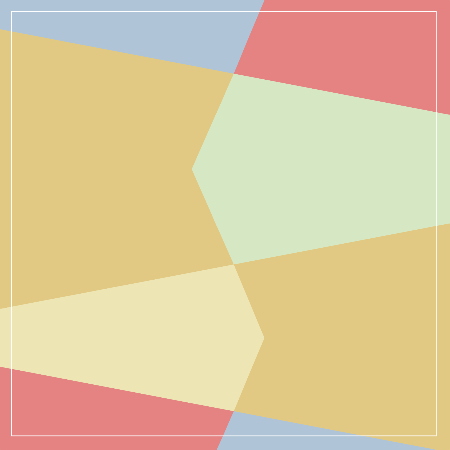 Pastel geometrical color block square vinyl rug - TenStickers