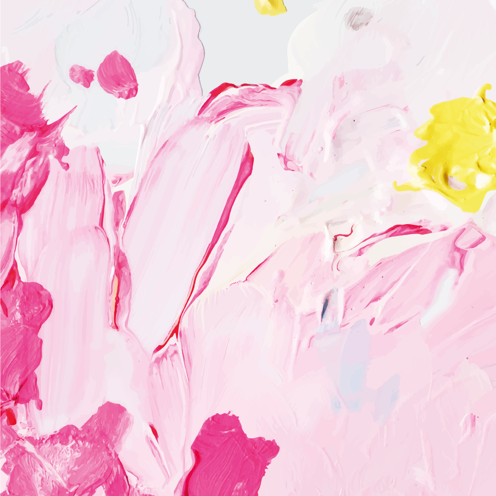 Teenager vinyl rug in abstract brushstrokes design - TenStickers