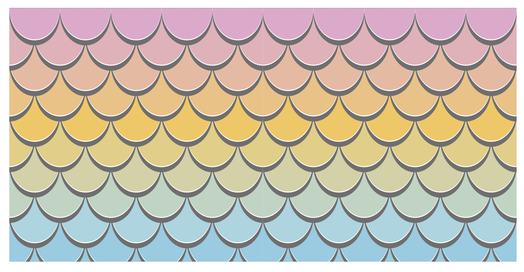 Vinyl rug with vibrant scales pattern - TenStickers
