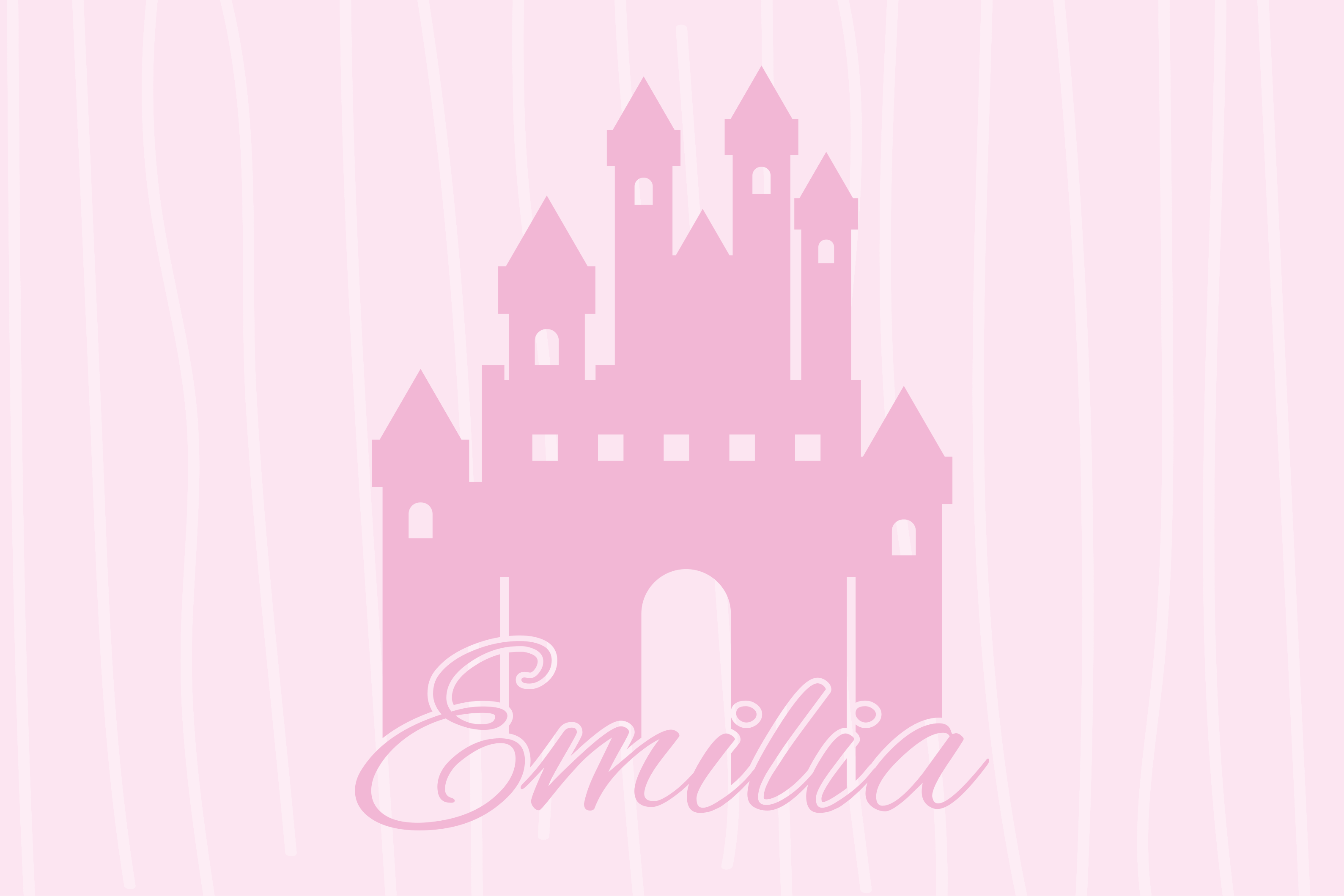Princess Castle custom vinyl rug - TenStickers