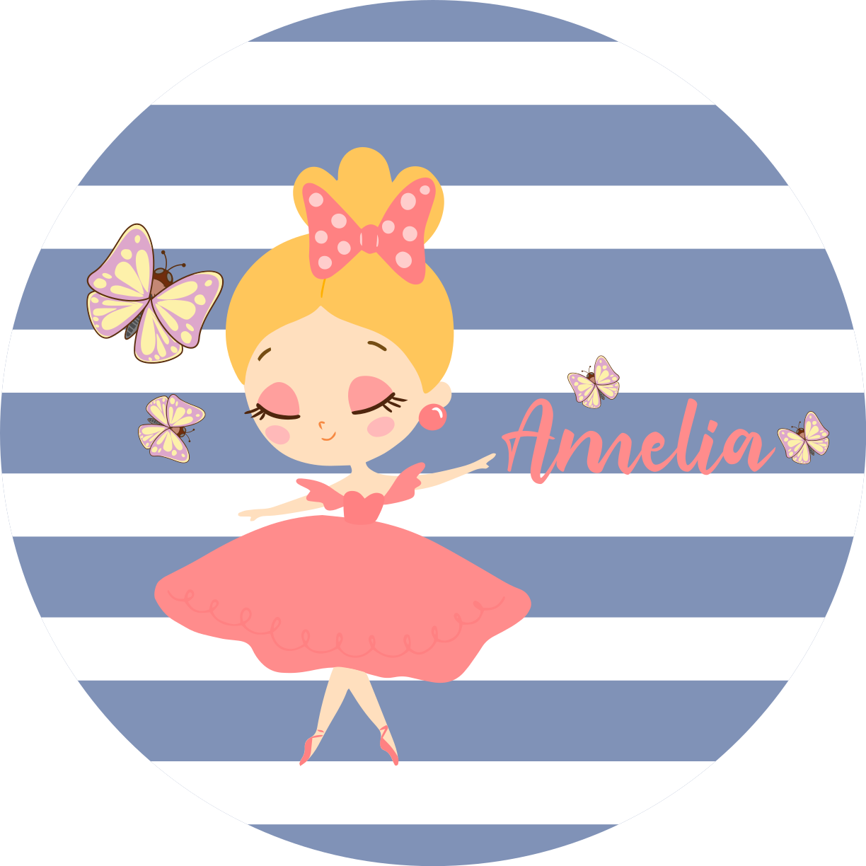 Ballet Fairy Customization custom vinyl rug - TenStickers