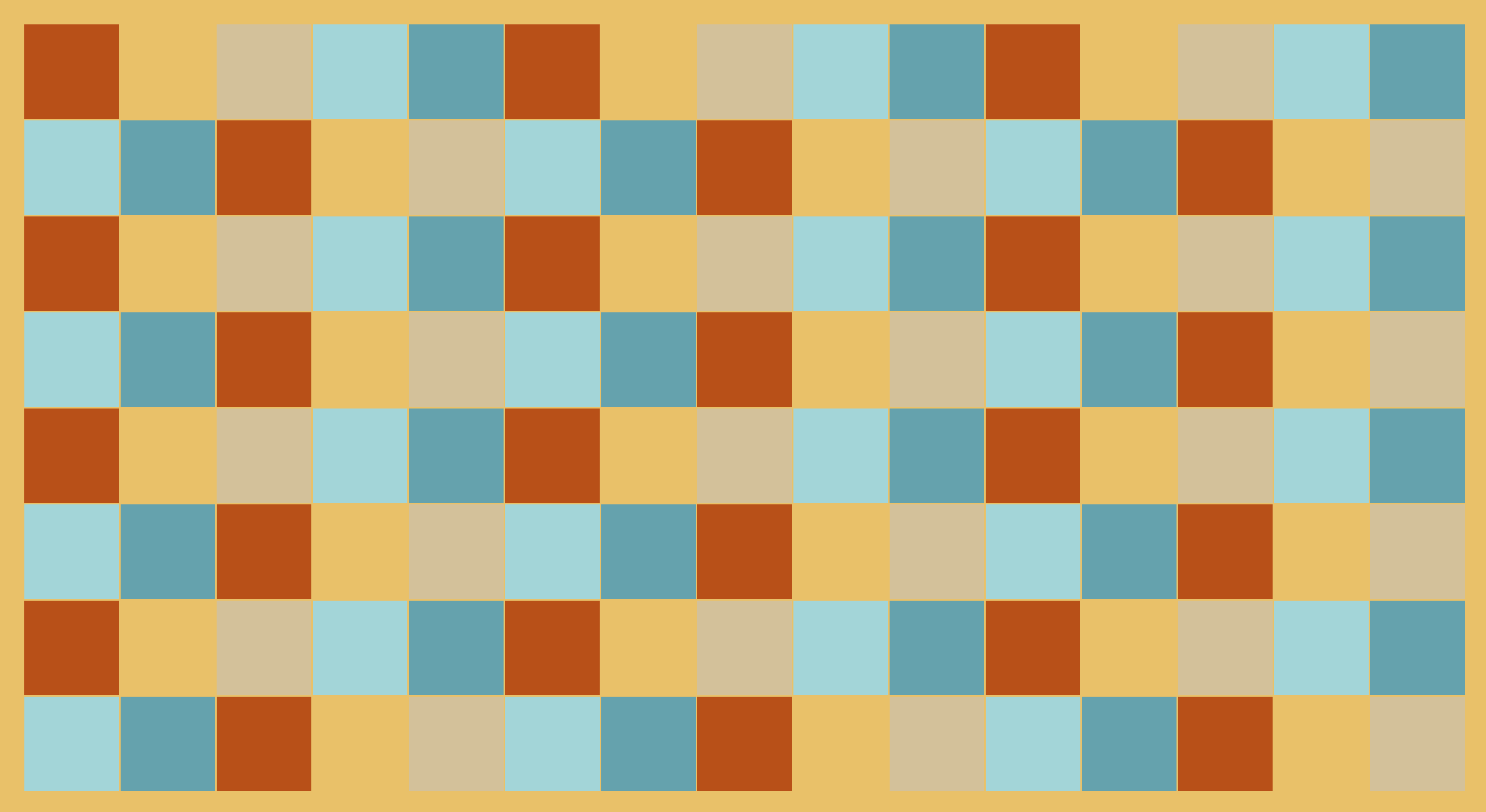 Sand color squares tile carpet - TenStickers