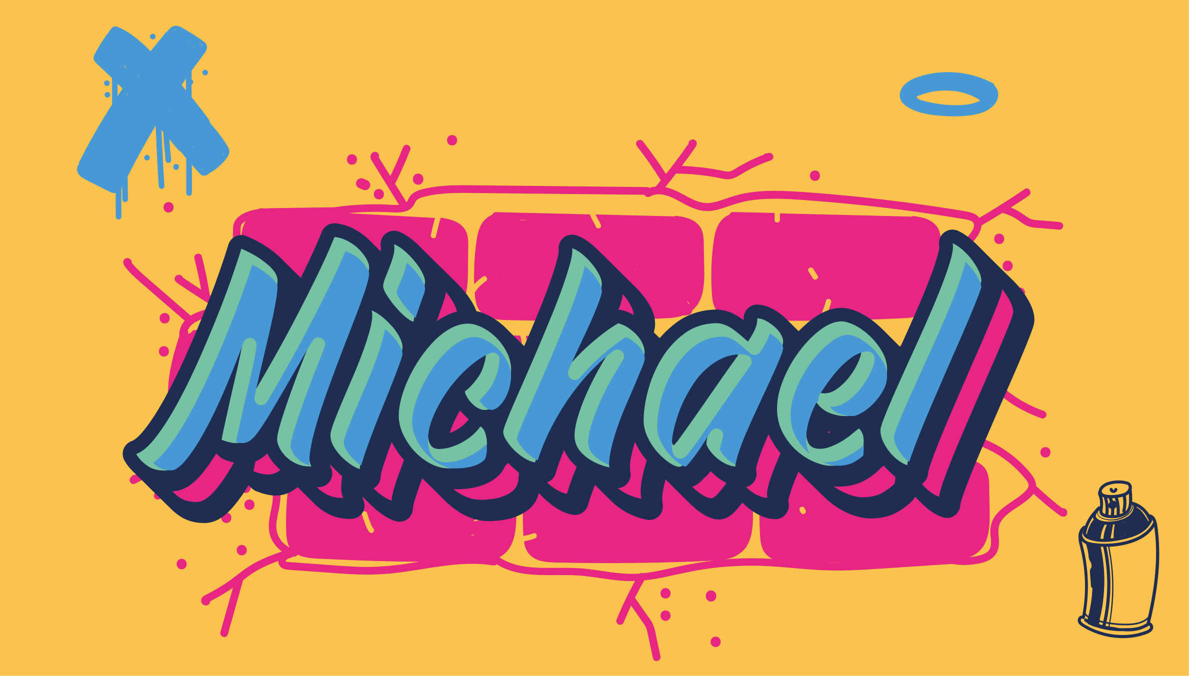 Dope style graffiti design personalised mat - TenStickers