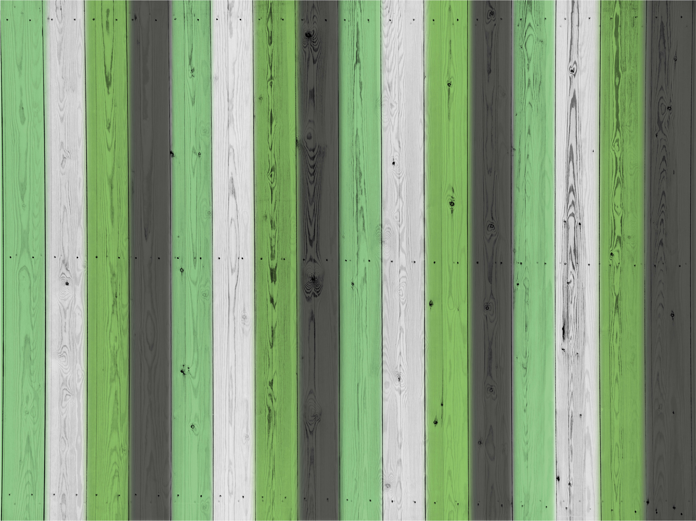 Green striped Panels wood vinyl rug - TenStickers