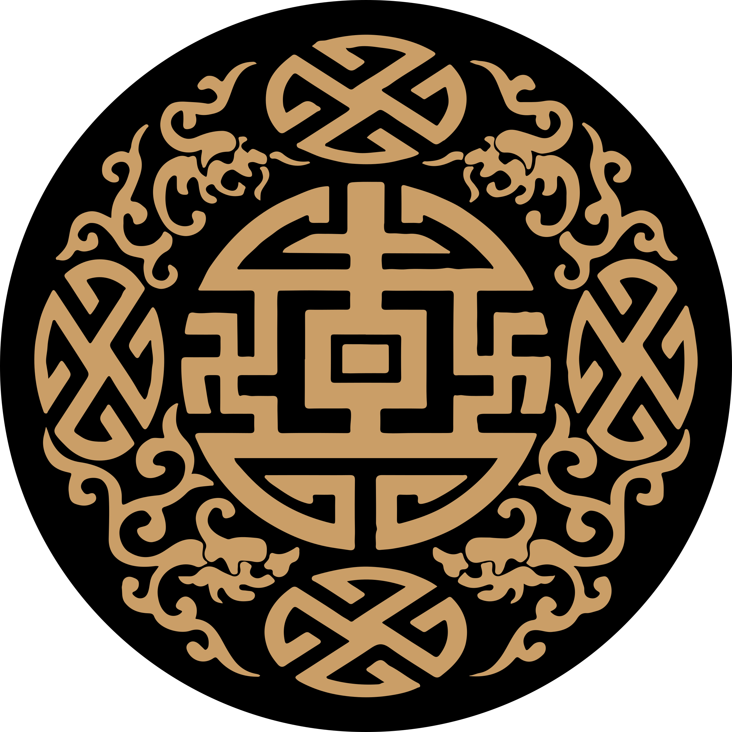 Solid Zen mandala pattern mandala vinyl rug - TenStickers