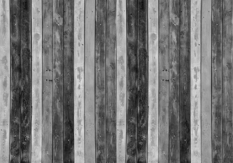 Warm grey look wood vinyl rug - TenStickers