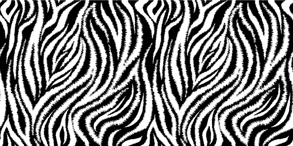 Zebra stripe print animal print vinyl rug - TenStickers