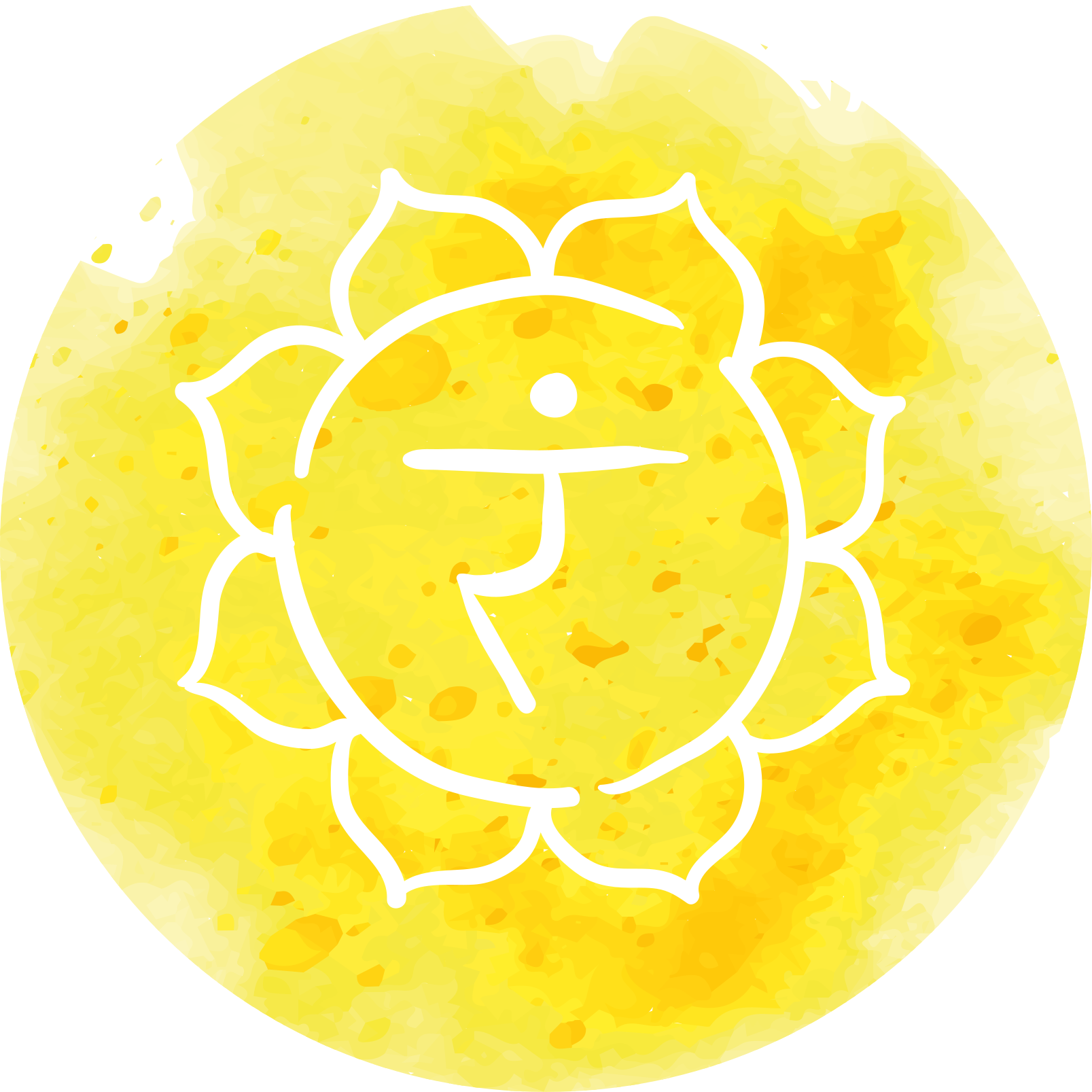 Solar Plexus Chakra symbol modern rug - TenStickers