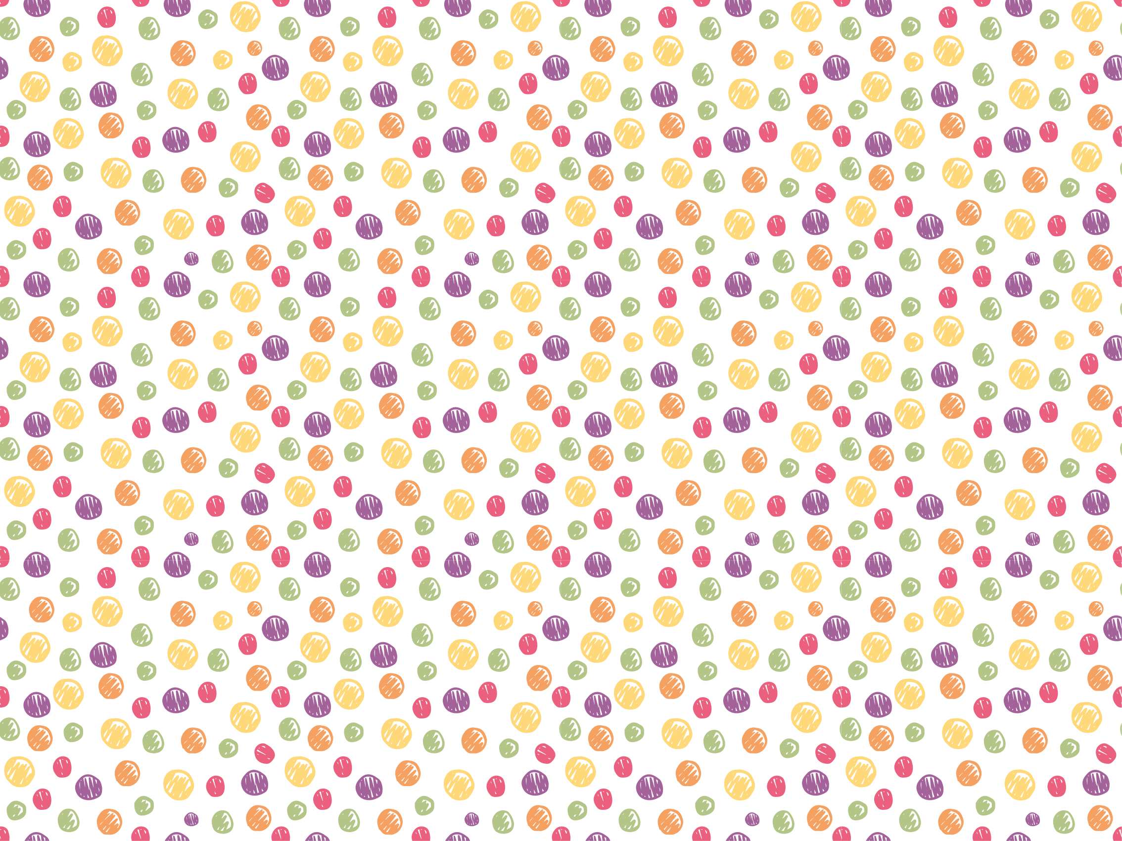 Colorful Polka Dots vinyl rug - TenStickers