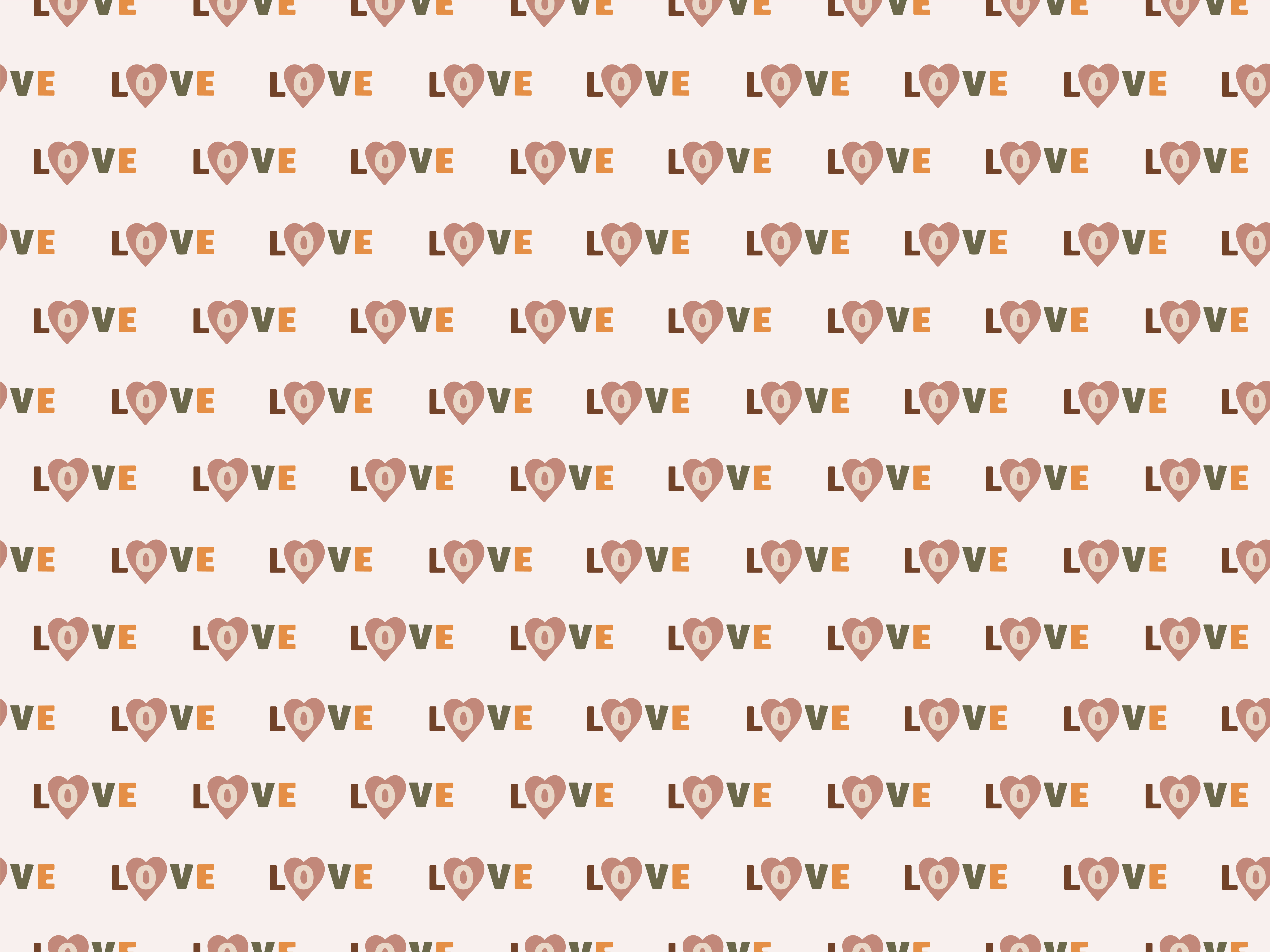 Pattern with the word love bedroom rug - TenStickers