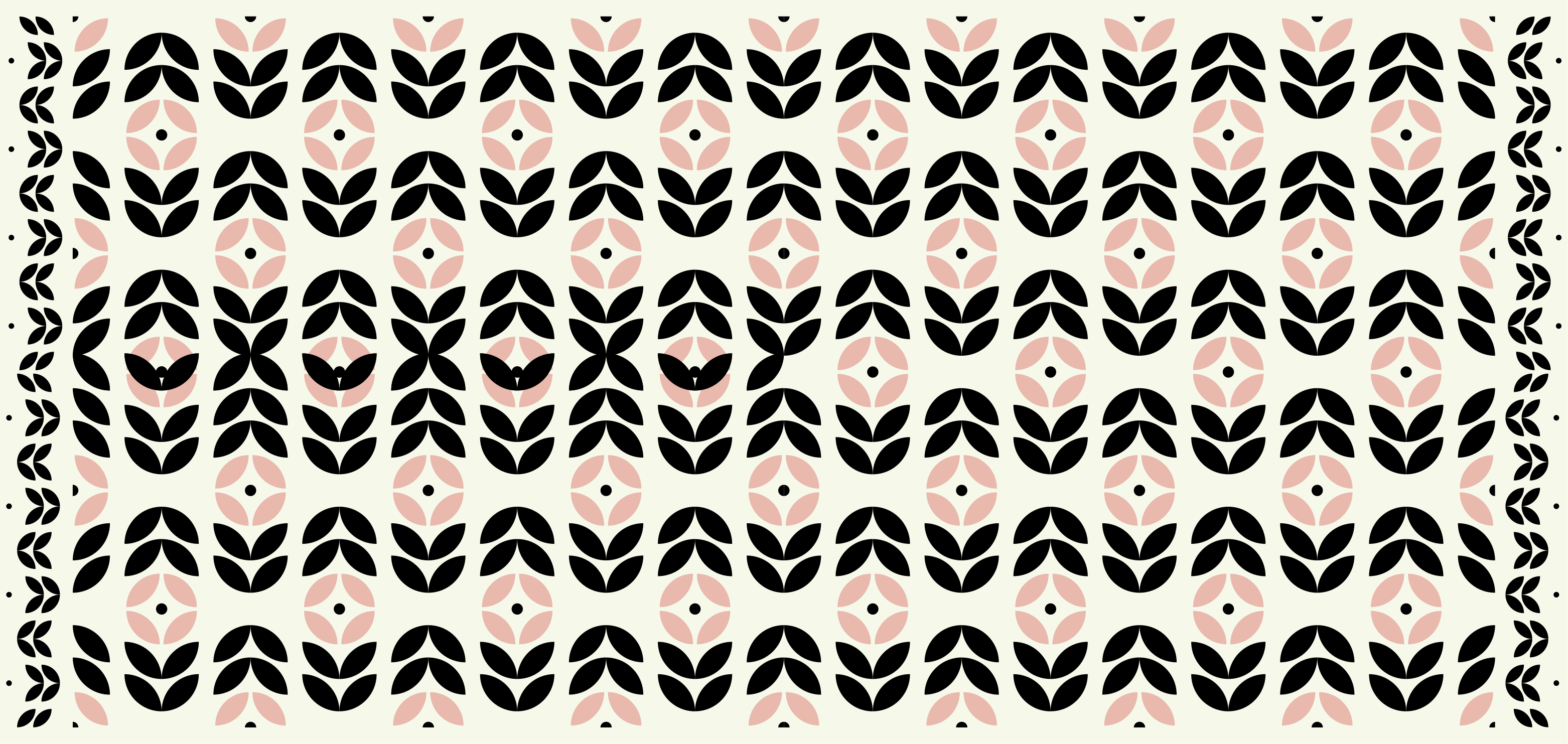 Pink geometric flowers pattern vintage rug - TenStickers