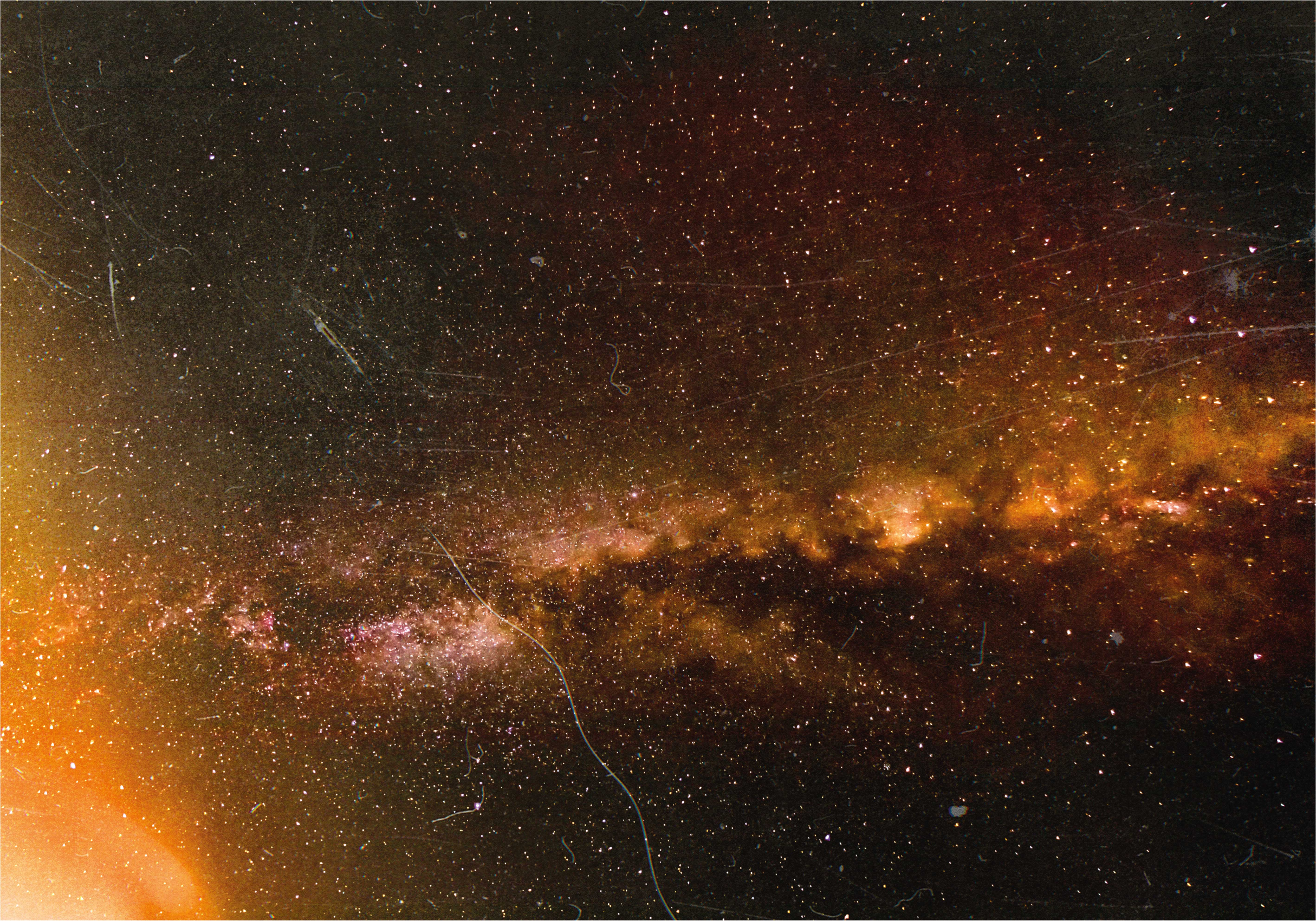 Cosmic rain in space nature vinyl rug - TenStickers