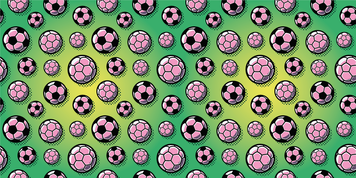 Charming Soccer Balls teenager vinyl rug - TenStickers