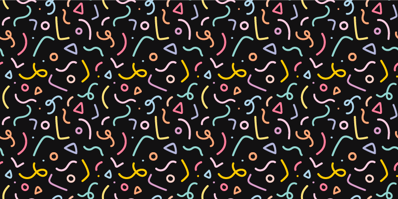 Colorful geometric shapes pattern vintage rug - TenStickers