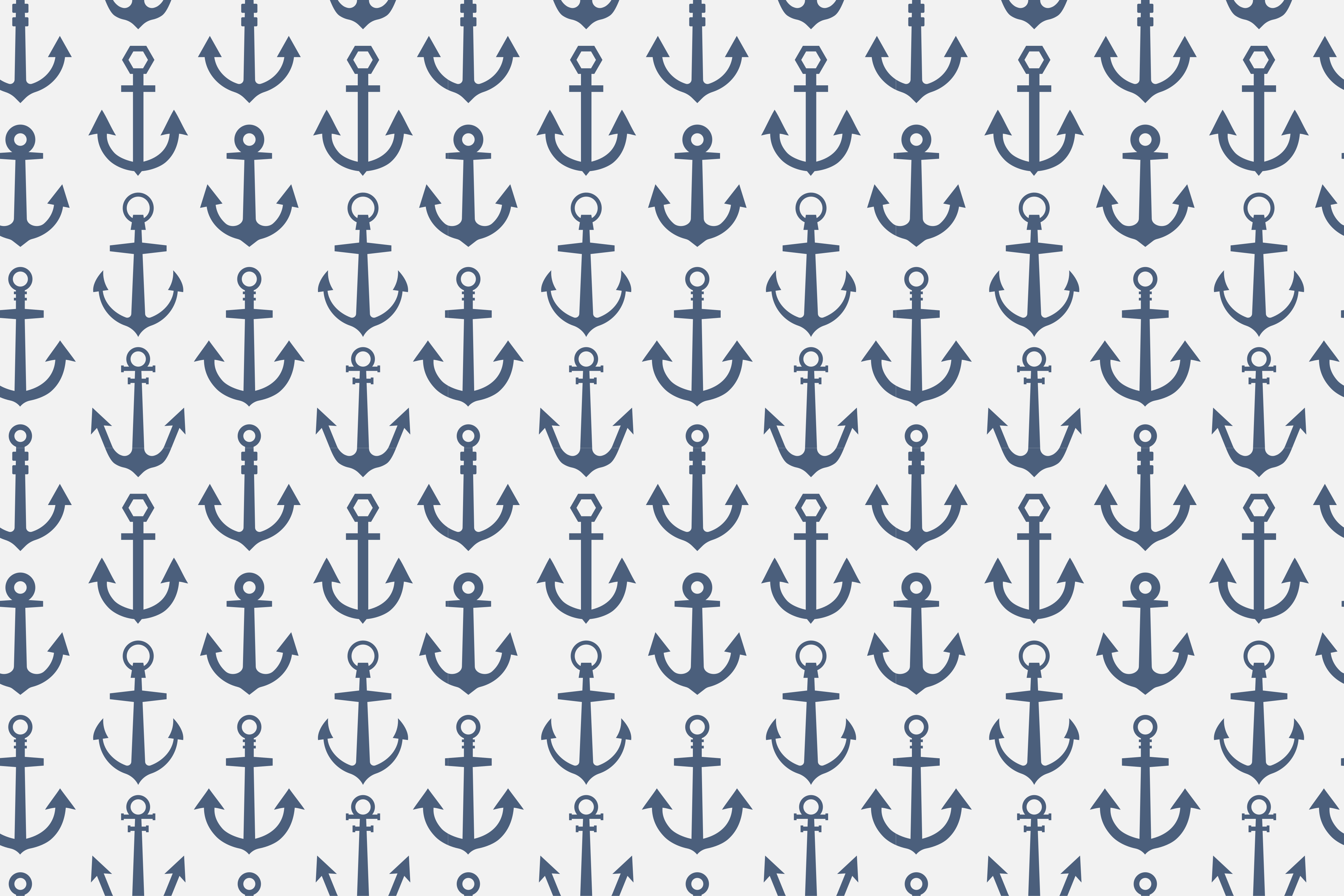Nautical Anchor Theme bathroom vinyl rug - TenStickers