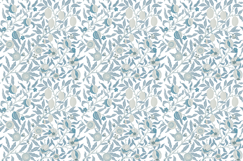 Botanical Leaf Pattern flower vinyl rug - TenStickers