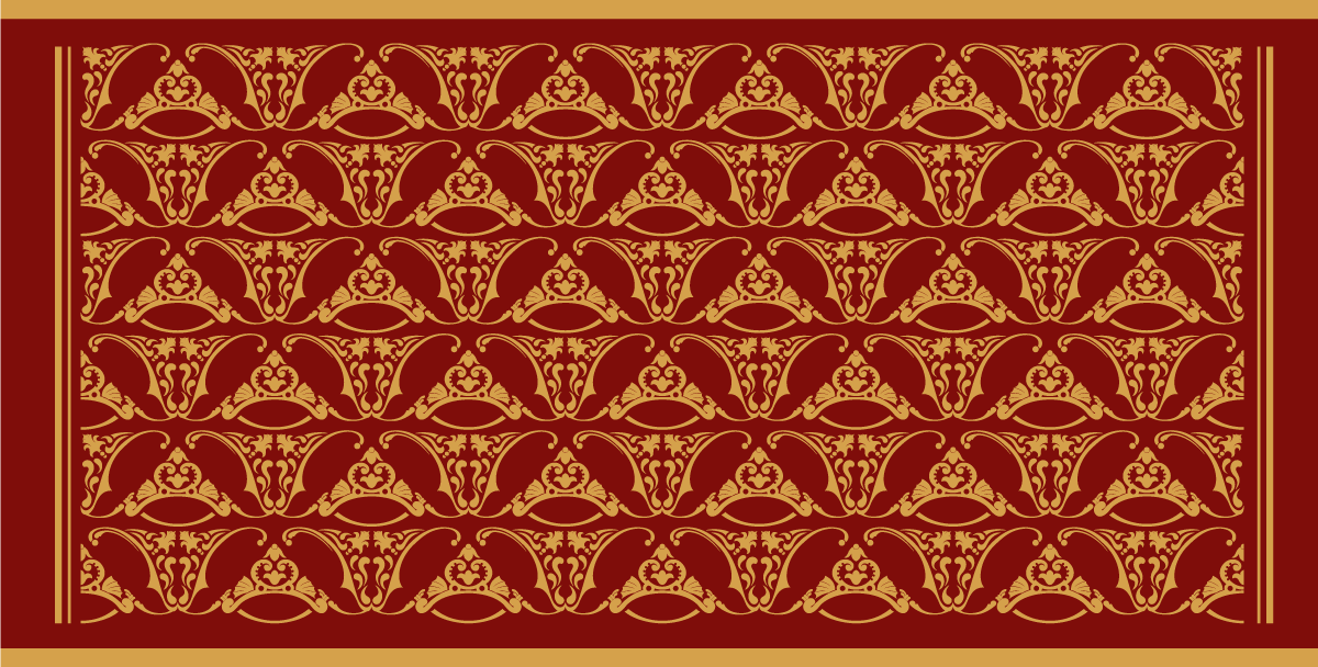 "Pugin" design vintage rug - TenStickers