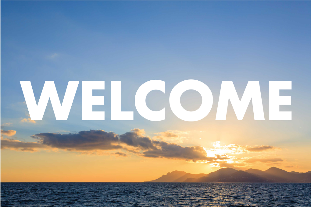 Welcome landscape entrance hall tiles - TenStickers