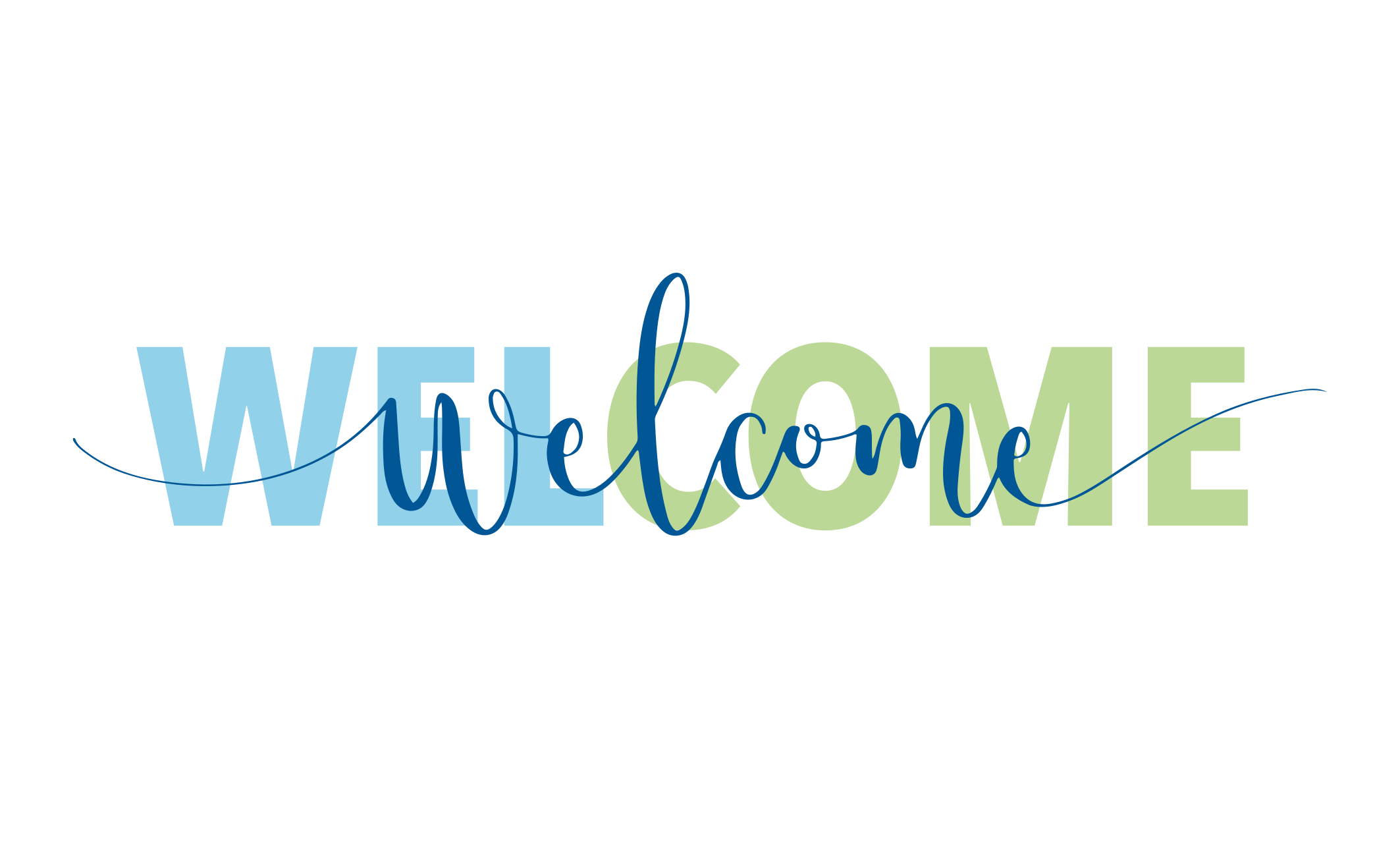 Welcoming Entrance Text entrance hall vinyl rug - TenStickers