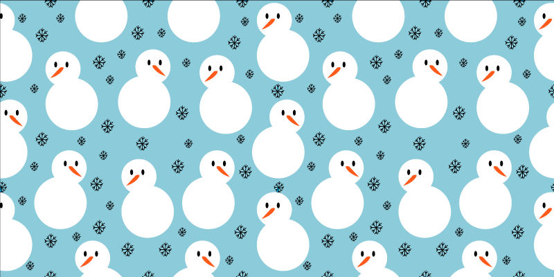 Snowman Festive Surface Christmas vinyl rug - TenStickers