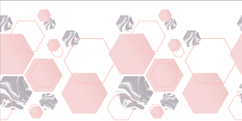 Geometric hexagon pattern geometric rugs - TenStickers