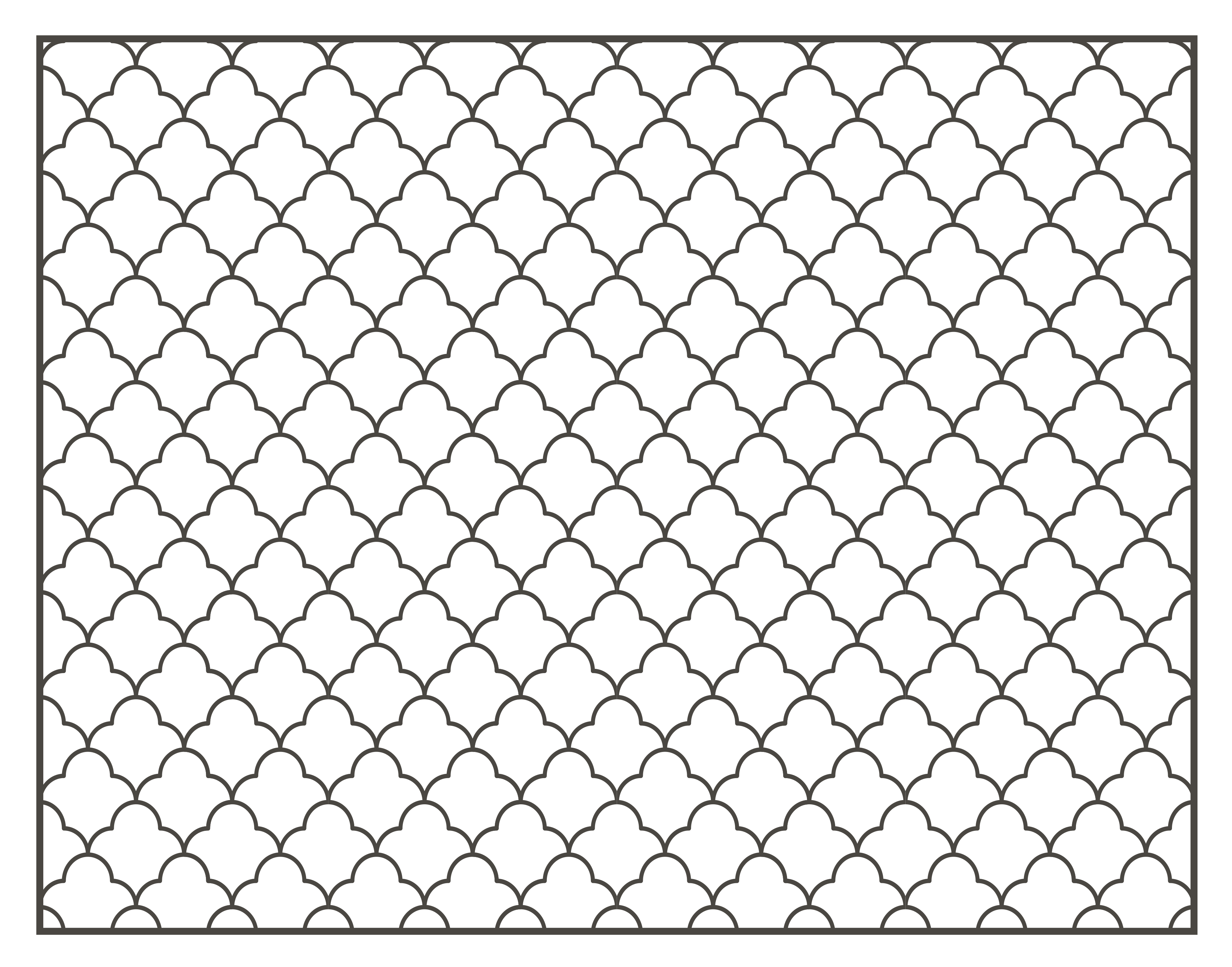Lattice Pattern Overlay geometric vinyl rug - TenStickers