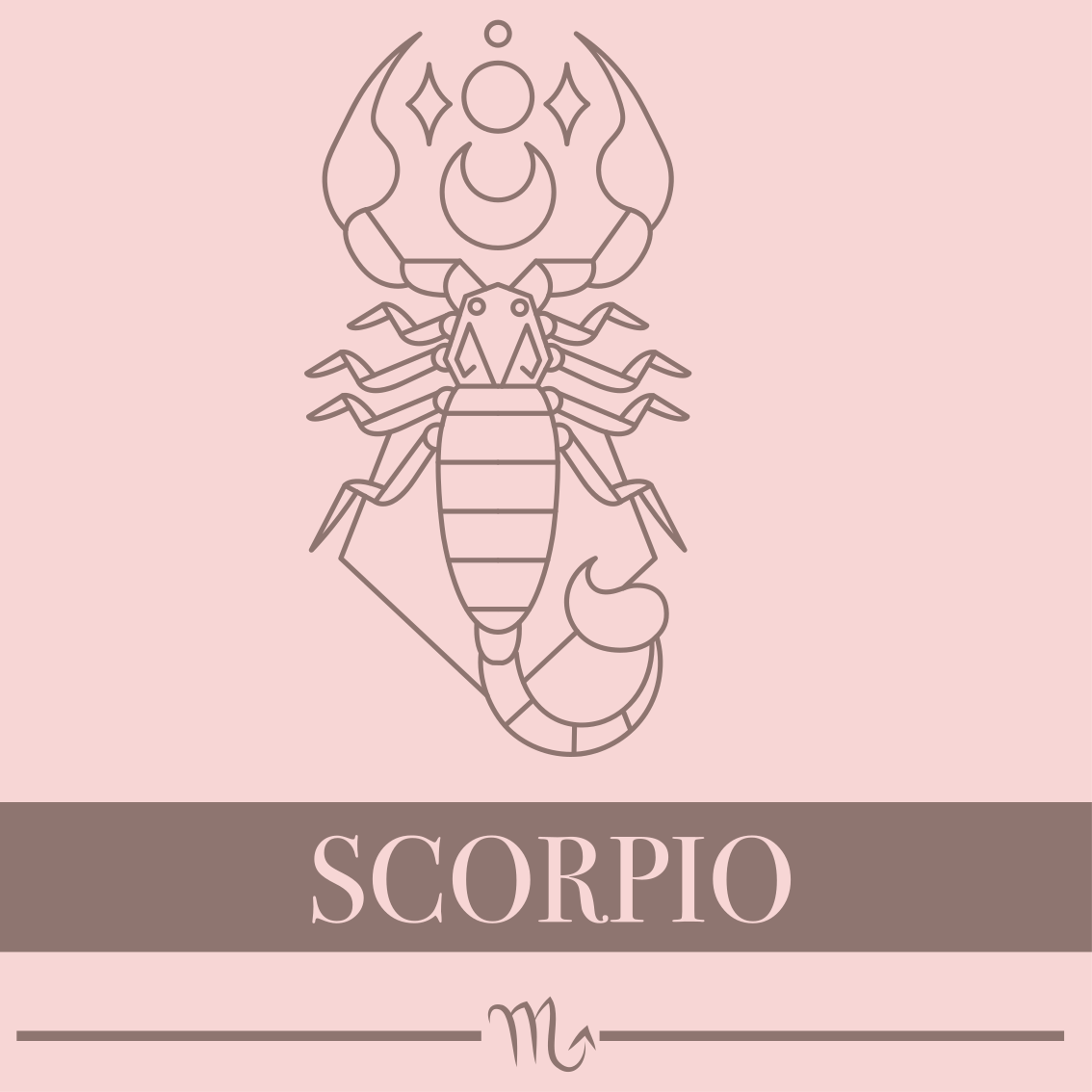 Scorpio Zodiac custom vinyl rug - TenStickers