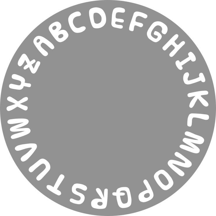 Alphabet Circle abc vinyl rug - TenStickers