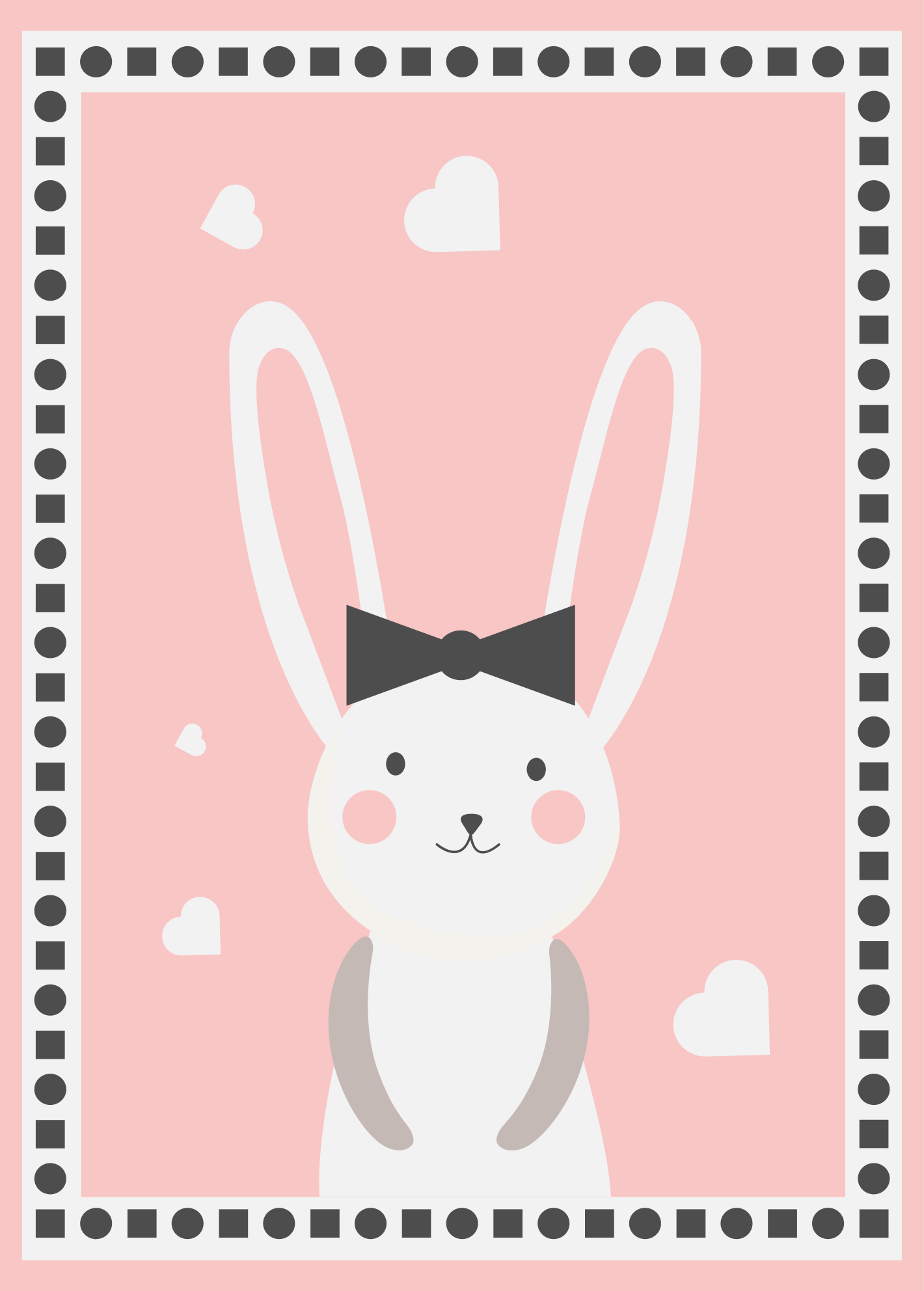 Bunny Nursery Decor nursery vinyl rug - TenStickers