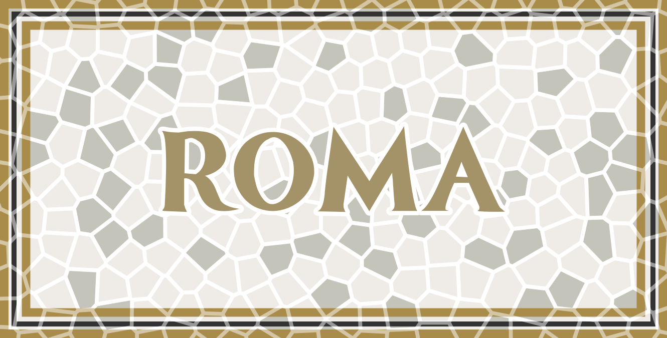 Roma Roman mosaic custom rug - TenStickers