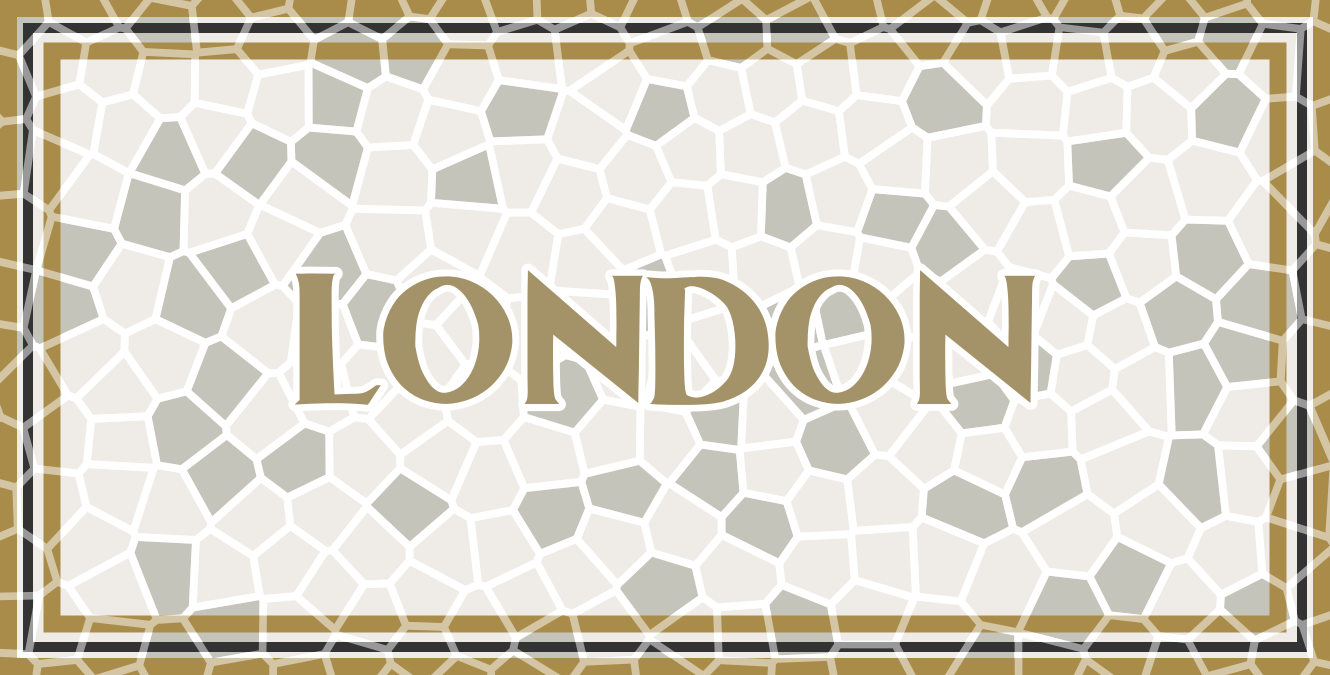 LONDON MOSAIC mosaic vinyl rug - TenStickers