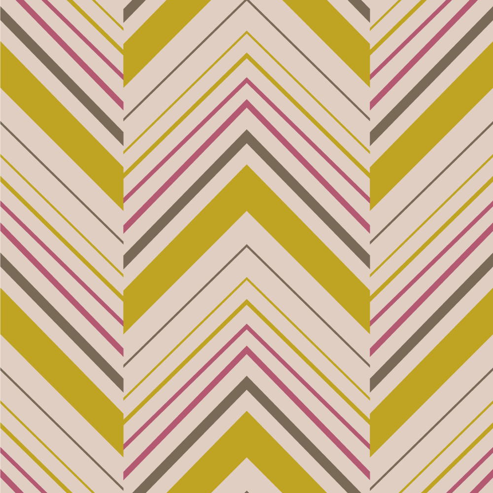 Chevron Stripes striped floor vinyl mat - TenStickers