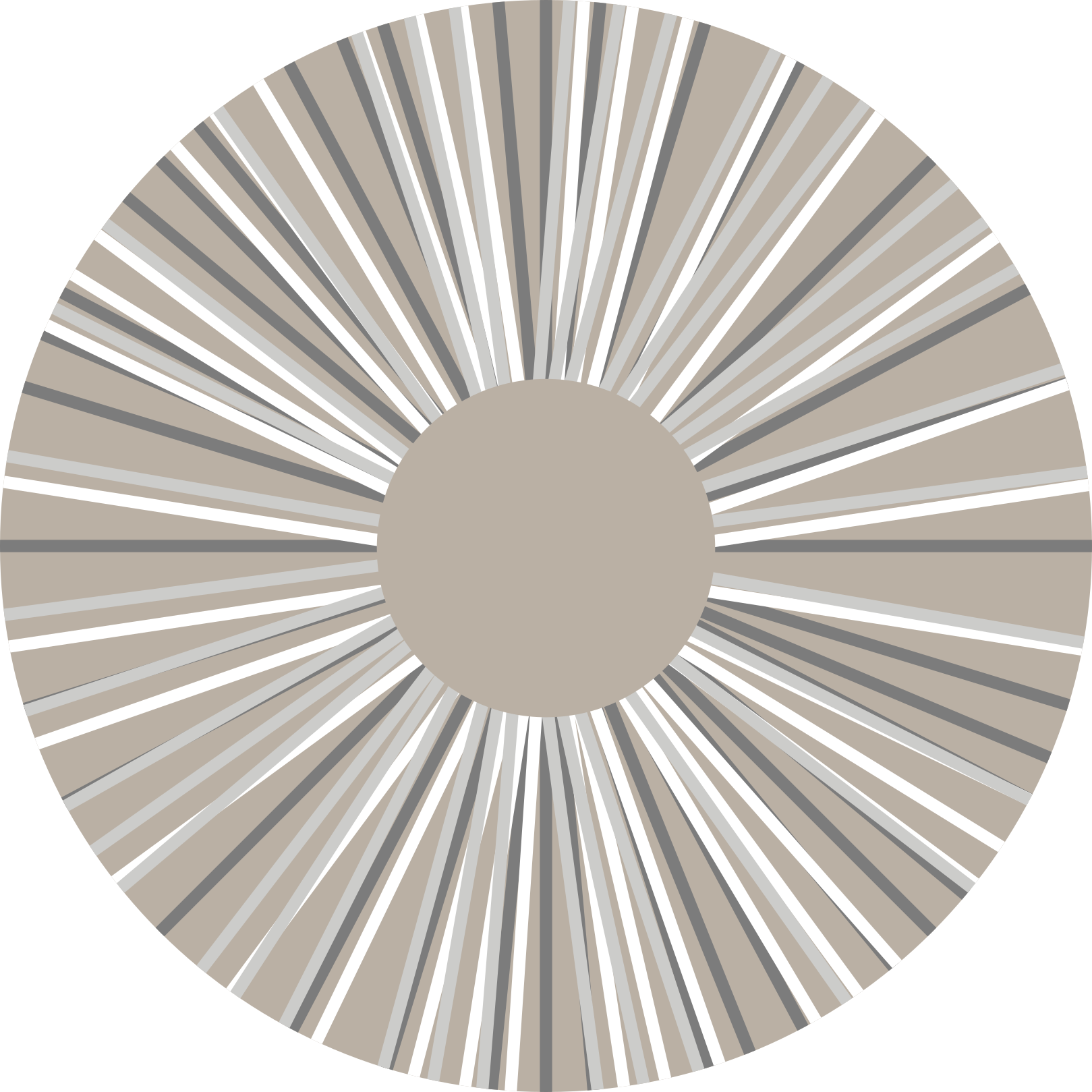 Geometric Burst Circular Pattern geometric rugs - TenStickers