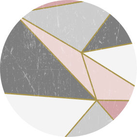 Geometric Marble Shapes geometric vinyl rug - TenStickers