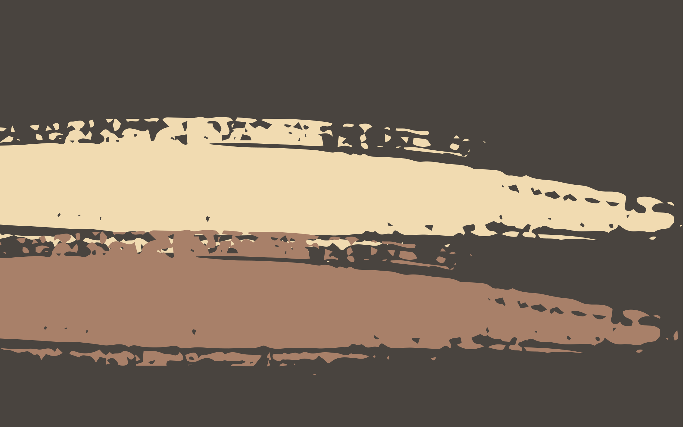 Abstract Textured Stripe brown vinyl rug - TenStickers