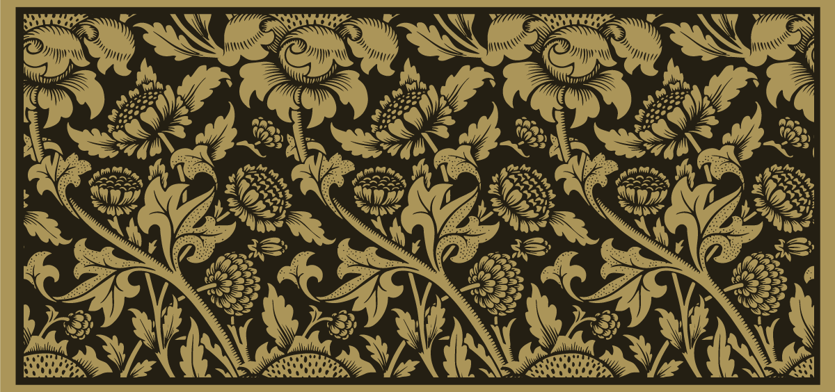 Vintage french floral pattern rug - TenStickers