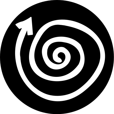 Spiral carpet teen  vinyl rug - TenStickers
