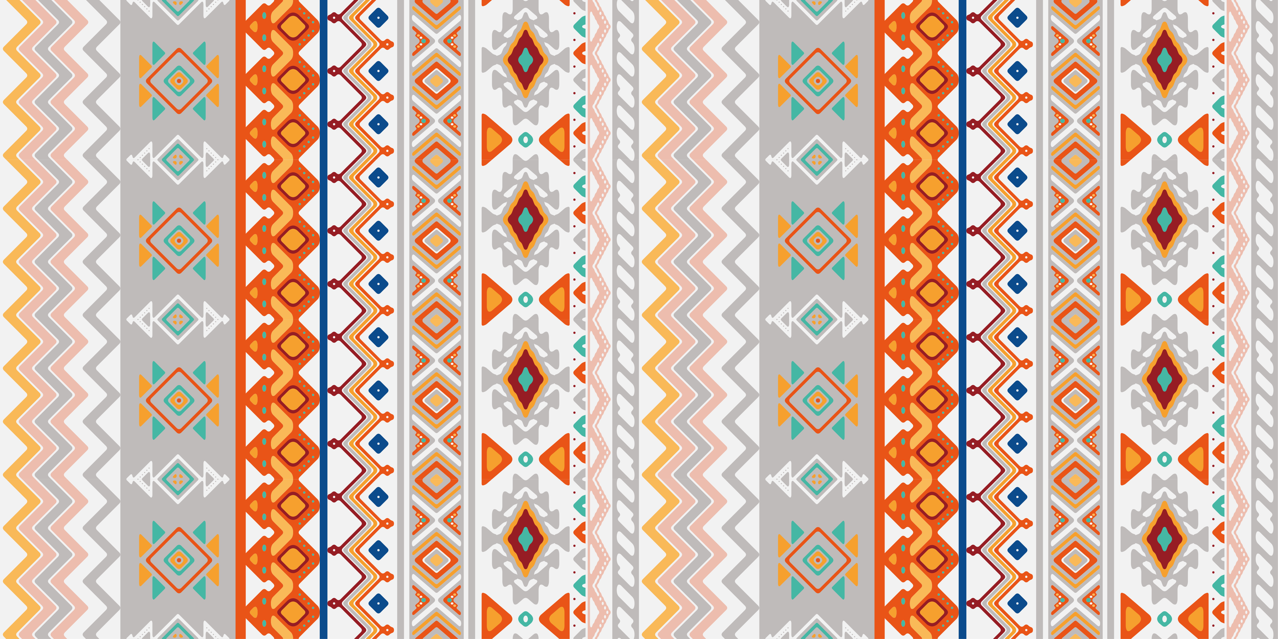 Vzory bohemianského stylu Bohemian Style Patterns ethnic rug - TenStickers