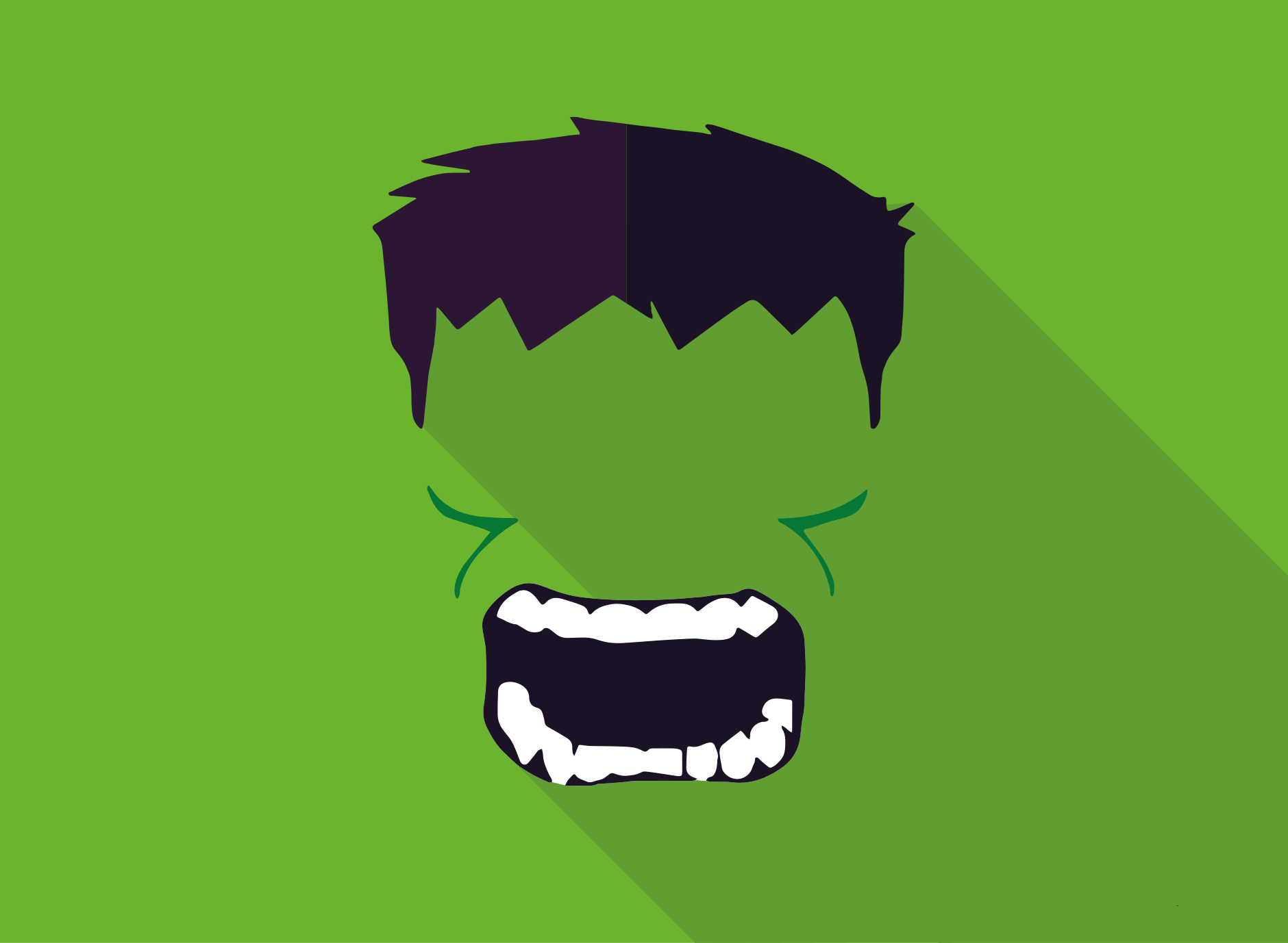 Green superhero kids vinyl rug - TenStickers