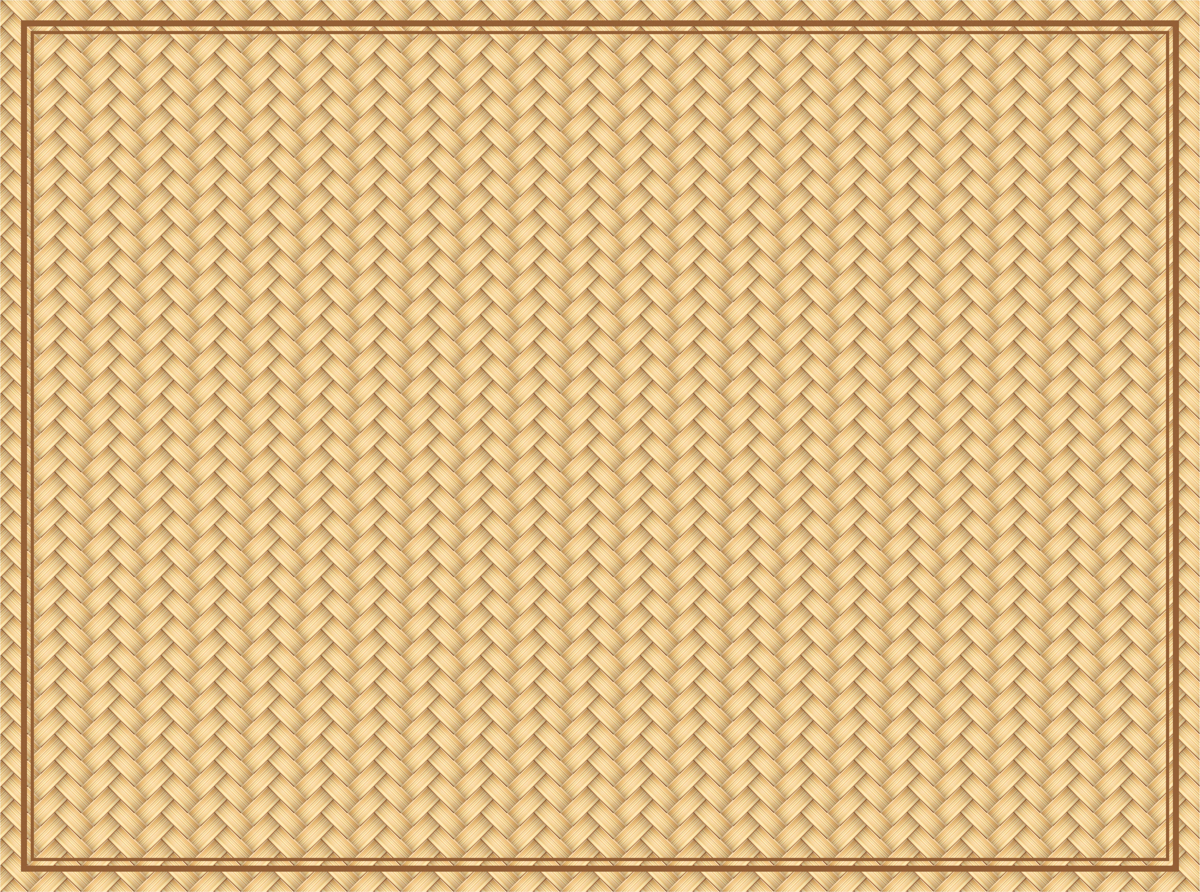 Wicker vintage vinyl  floor rug - TenStickers