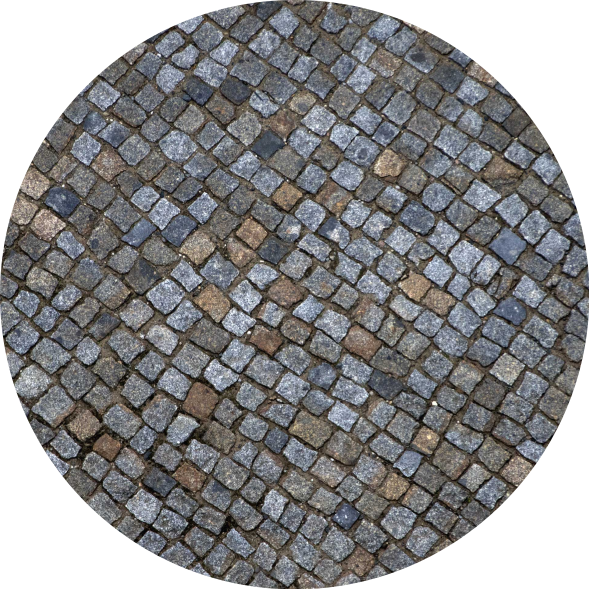 Cobblestones imitation stone effect vinyl rug - TenStickers