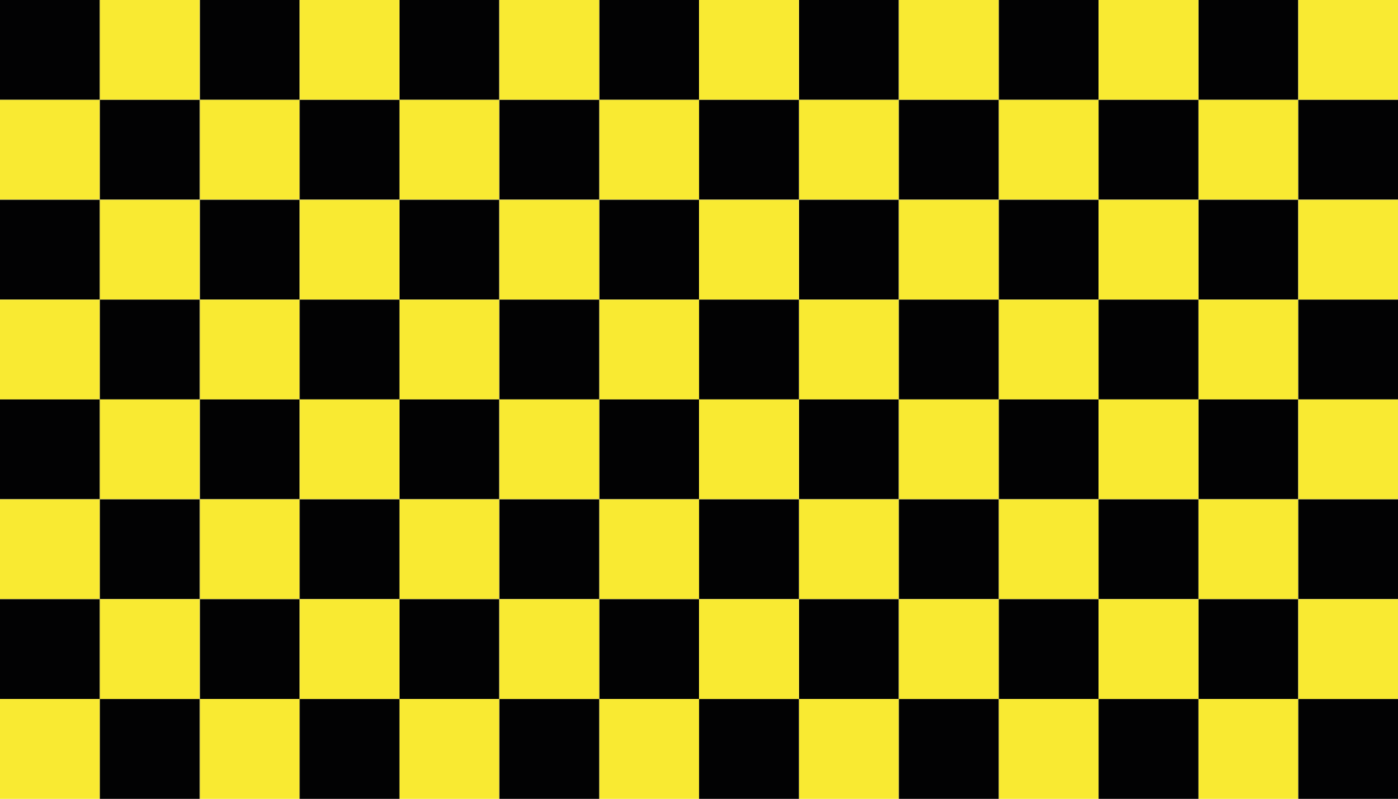 yellow and black chess board geometric rugs - TenStickers