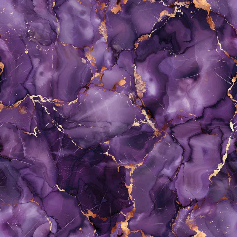 Purple color marble vinyl rug - TenStickers