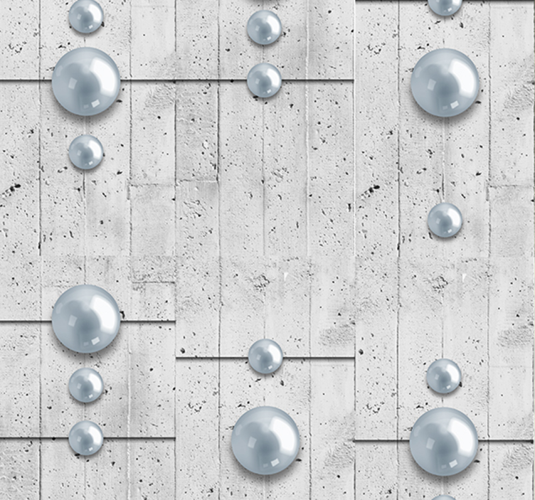 Spherical Embellishments metal wallpaper - TenStickers