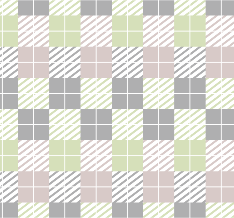 Plaid Pattern Simplicity geometric wallpaper - TenStickers