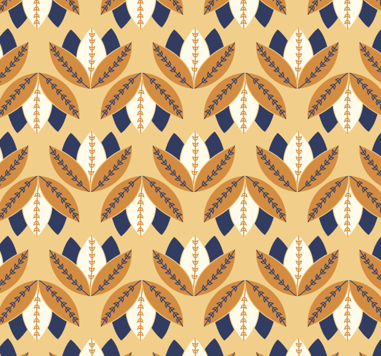 abstract floral pattern floral ornament wallpaper - TenStickers