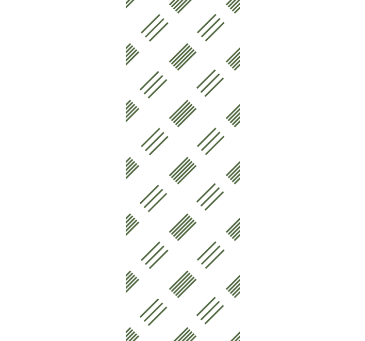Modern wallpaper in green and white design - TenStickers