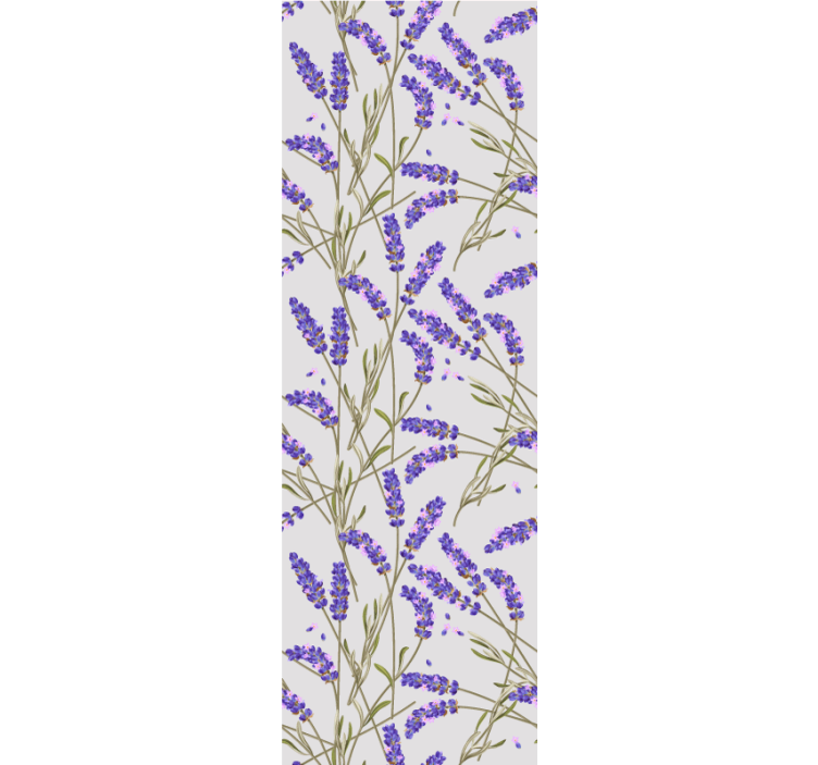 Lavender Floral Design flower wallpaper - TenStickers
